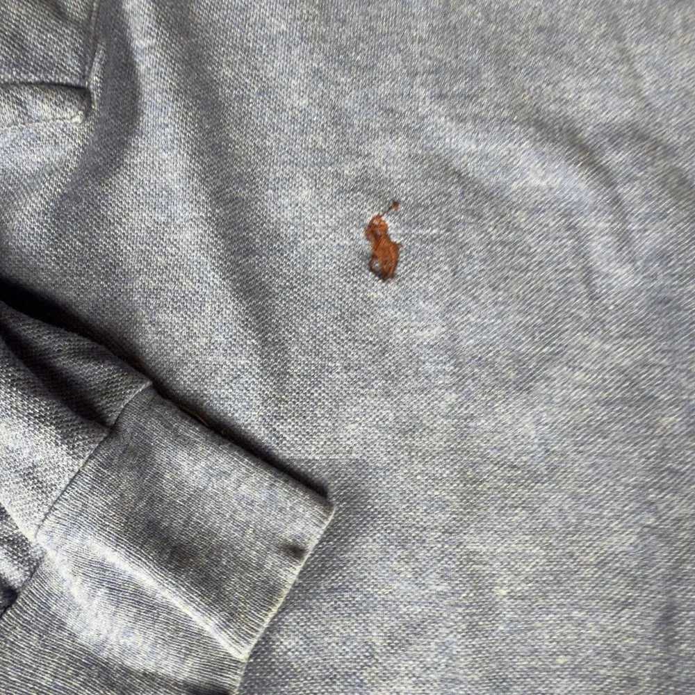 Vintage Y2K Polo Ralph Lauren Polo Shirt Men Large Blue Long Sleeve Pony Bolivia